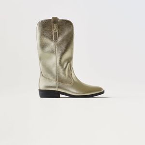 Zara Kids Gold Boots